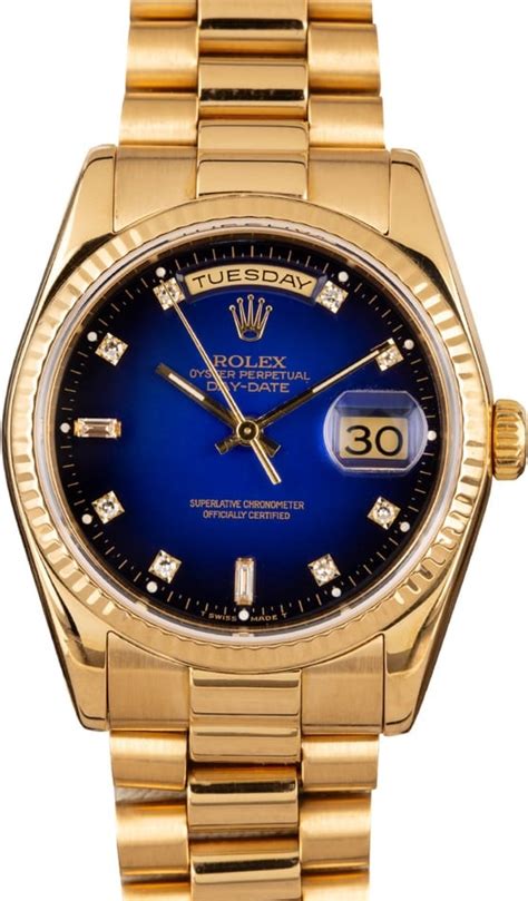 rolex 118238 blue dial|Rolex day date president 118238.